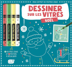 Noël. Avec 4 feutres craie et 6 posters à décalquer - ATELIER CLORO