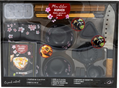 Mon atelier sushis, makis, gyozas et onigiris. Coffret avec 1 plateau, 2 bols, 1 livre de recettes, - Desgages Aurélie ; Hémon Albane