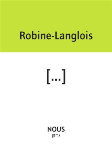 [... - Robine-Langlois Théo
