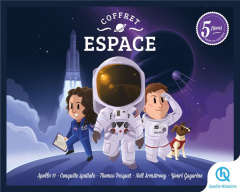 Espace. Coffret en 5 volumes : Apollo 11 ; Conquête spatiale ; Thomas Pesquet ; Neil Armstrong ; You - Gouazé Julie ; Wennagel Bruno ; Ferret Mathieu ; B