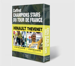 Coffret Champions stars du tour de France en 2 volumes. Hinault, le mythe illustré ; Thévent, le myt - Hinault Bernard ; Thévenet Bernard ; Brouchon Jean