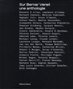 Sur Bernard Venet. Une anthologie - Raspail Thierry