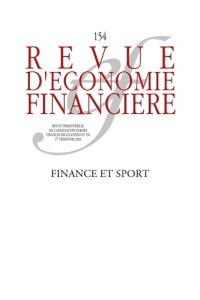 Revue d'économie financière N° 154, 2e trimestre 2024 : Finance et sport - Jeffers Esther ; Forges Sylvain de