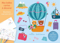 Bonnes vacances ! 16 cartes détachables à décorer et à offrir ! - COLLECTIF MILA