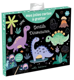Gentils dinosaures. Avec un stylet en bois - COLLECTIF MILA