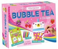 Mon squishy bubble tea à colorier. Coffret avec 1 livre de coloriage, 6 feutres, 1 squishy bubble te - Lane Charly