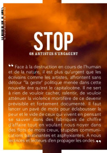 Stop. 68 artistes s'engagent - Bordaçarre Olivier ; Biberfeld Laurence ; Imhof Va