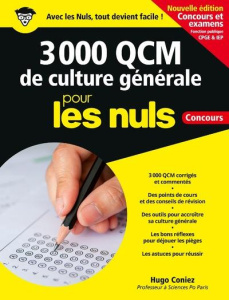3 000 QCM de culture générale pour les nuls - Coniez Hugo