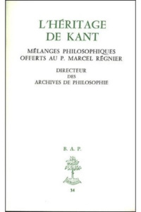 L'héritage de Kant - Regnier Mélanges
