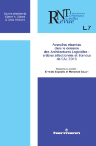 Revue des Nouvelles Technologies de l'Information L7 : Avancées récentes dans le domaine des archite - Exposito Ernesto ; Zouari Mohamed