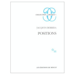 Positions - Derrida Jacques ; Ronse Henri ; Kristeva Julia ; H