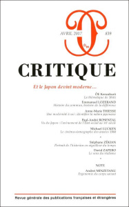 Critique N° 839, avril 2017 : Et le Japon devint moderne... - Lindon Irène