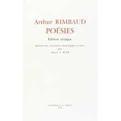 Poésies. Édition critique; introduction, classement chronologique et notes par Marcel A. Ruff - Rimbaud Arthur ; Ruff Marcel albert