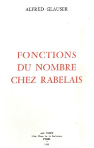 Fonctions du nombre chez Rabelais - Glauser Alfred