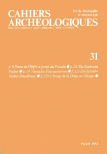 Cahiers archéologiques N° 31/1983 - Velmans Tania