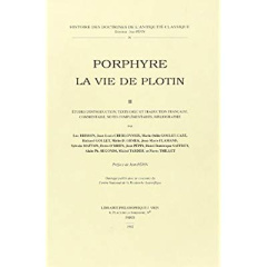 LA VIE DE PLOTIN II - PORPHYRE