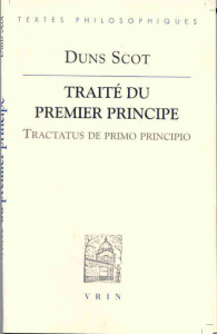 TRAITE DU PREMIER PRINCIPE - DUNS SCOT