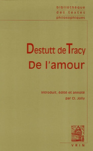 DE L' AMOUR - DESTUTT DE TRACY