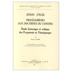 ZENON ET LE CONTINU - CAVEING