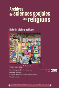Archives de sciences sociales des religions N° 200, octobre-décembre 2022 : Bulletin bibliographique - Pelletier Denis