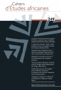 Cahiers d'études africaines N° 249/2023 - Ficquet Eloi