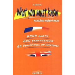 What you must know. Vocabulaire Anglais-Français - Spratbrow Annie