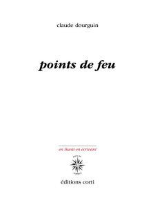 Points de feu - Dourguin Claude