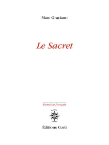 Le sacret - Graciano Marc