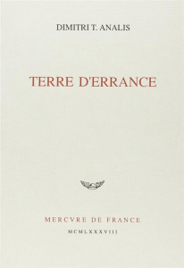 Terre d'errance - Analis Dimitri-T