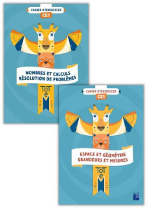 Mathématiques CE1 Totem. Cahiers d'exercices 2 volumes : Espace et géométrie, grandeurs et mesures ; - Henaff Christian ; Peyronie Sandrine ; Darian Lion