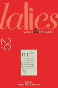 Lalies N° 29/2009 - Zimmer Stefan ; Scheer Tobias ; Malosse Pierre-Lou