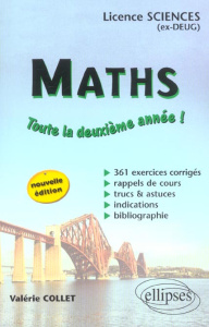 Maths Licences sciences. 2ème année - Collet Valérie