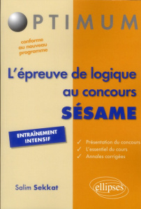 L'épreuve de logique au concours SESAME - Sekkat Salim
