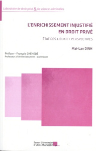 L'enrichissement injustifié en droit privé. Etat des lieux et perspectives - Dinh Mai-Lan ; Chénedé François