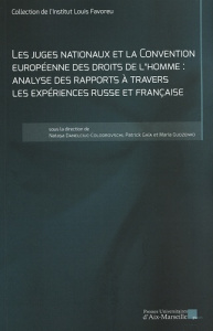 Les juges nationaux et la Convention européenne des droits de l'homme : analyse des rapports à trave - Danelciuc-Colodrovschi Natasa ; Gaïa Patrick ; Gud