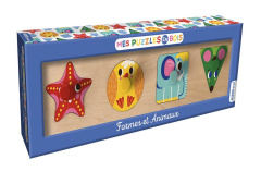 FORMES ET ANIMAUX - MES PUZZLES EN BOIS - DARDIK HELEN