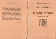 SOUVENIRS D'UN ENFANT DE PARIS - BERGERAT EMILE