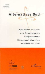 EFFETS SOCIAUX DES PROGRAMMES D'AJUSTEMENT STRUCTUREL - ALTERNATIVES SUD 199