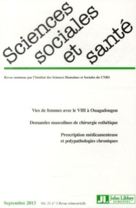 Sciences Sociales et Santé Volume 31 N° 3, Septembre 2013 - Calvez Marcel ; Pierret Janine