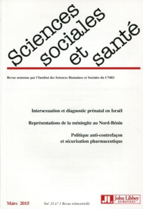 Sciences Sociales et Santé Volume 33 N° 1, Mars 2015 - Henckes Nicolas ; Pierret Janine