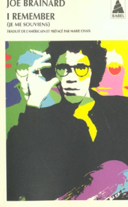 I remember (je me souviens) - Brainard Joe