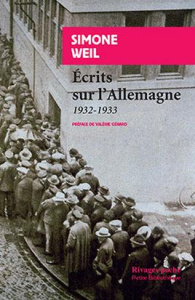 Ecrits sur l'Allemagne 1932-1933 - Weil Simone ; Gérard Valérie