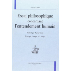 ESSAI PHILOSOPHIQUE CONCERNANT L'ENTENDEMENT HUMAIN. - LOCKE JOHN