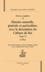 OEUVRES COMPLETES T6. HISTOIRE NATURELLE T6 (1756). - BUFFON GEORGES LOUIS