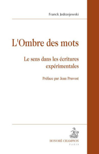 L'OMBRE DES MOTS - JEDRZEJEWSKI FRANCK