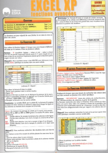 Excel XP. Fonctions avancées - Lentzner Rémy