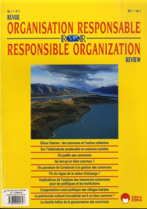 Revue de l'Organisation Responsable Volume 7 N° 2/2012 - Sobczak André