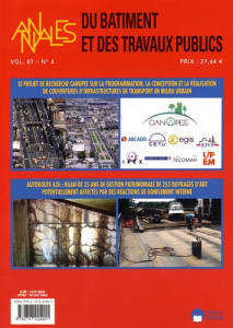 Annales du bâtiment et des travaux publics Volume 67 N° 4, Novembre 2015 - Buyle-Bodin François