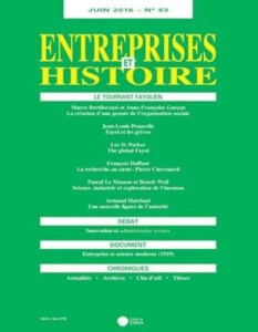 Entreprises et Histoire N° 83, Juin 2016 - Fridenson Patrick