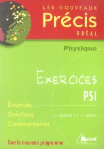 Physique PSI. Exercices - Bergua Jean ; Baudy J-L